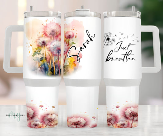 Personalised 40oz Tumbler Dandelion