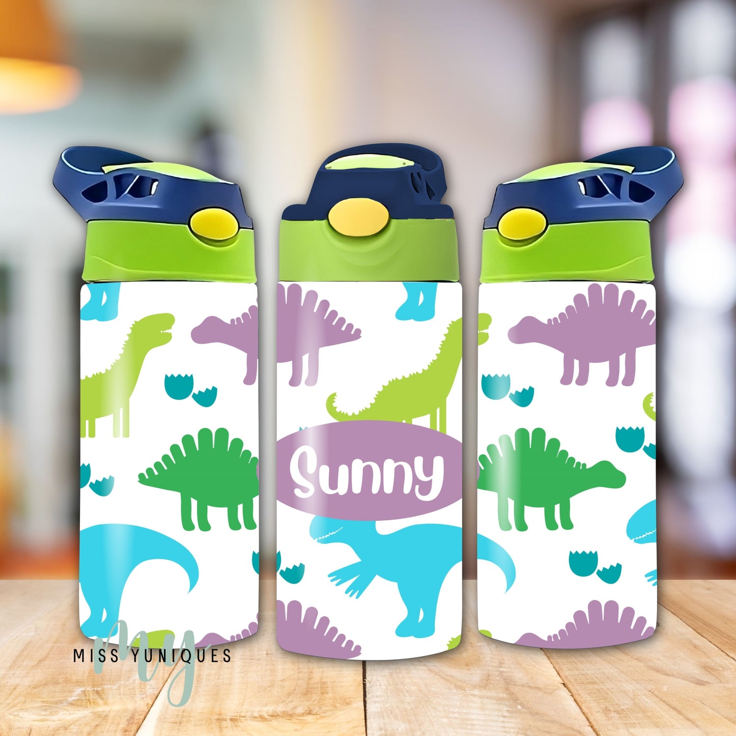 Personalised Dinosaurs Kids Drink Water Bottle