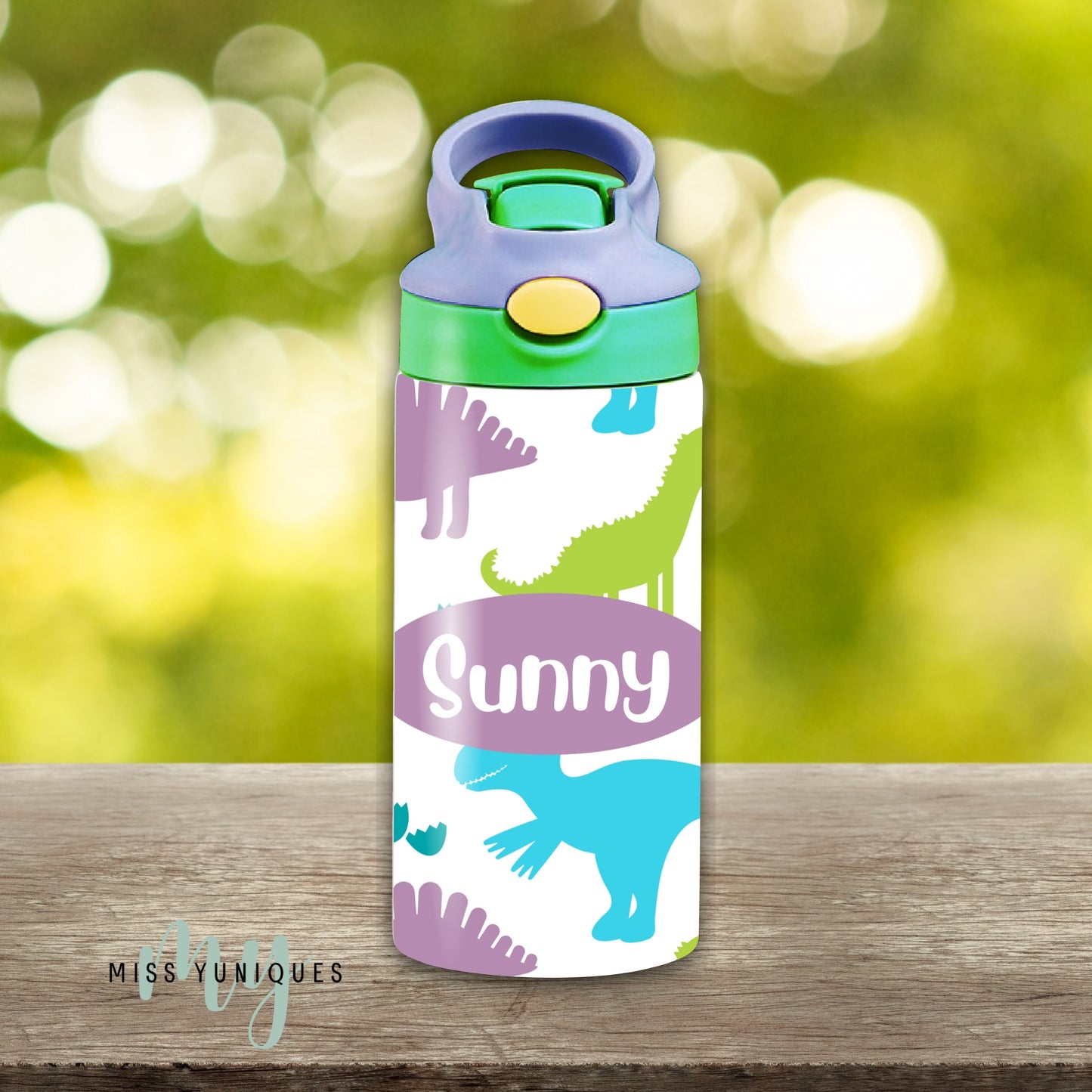 Personalised Dinosaurs Kids Drink Water Bottle