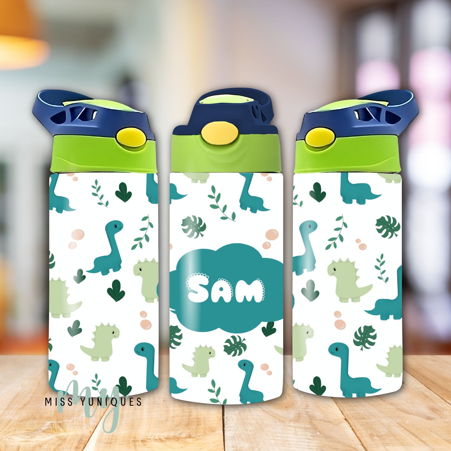 Personalised Dinosaurs Kids Drink Water Bottle