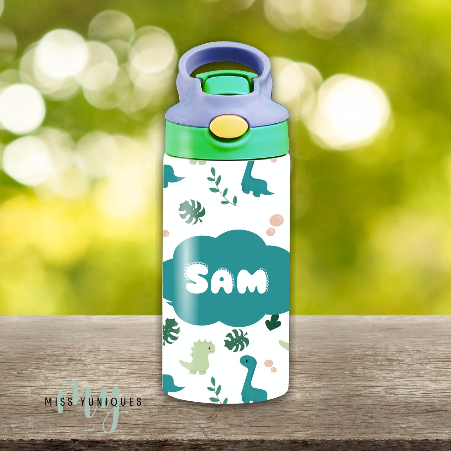 Personalised Dinosaurs Kids Drink Water Bottle