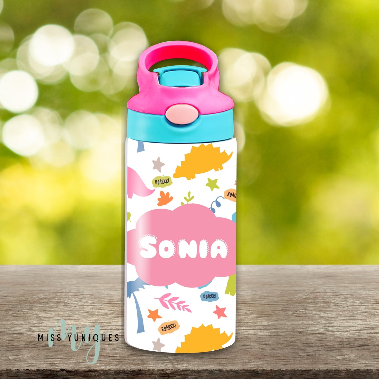 Personalised Dinosaurs Kids Drink Water Bottle