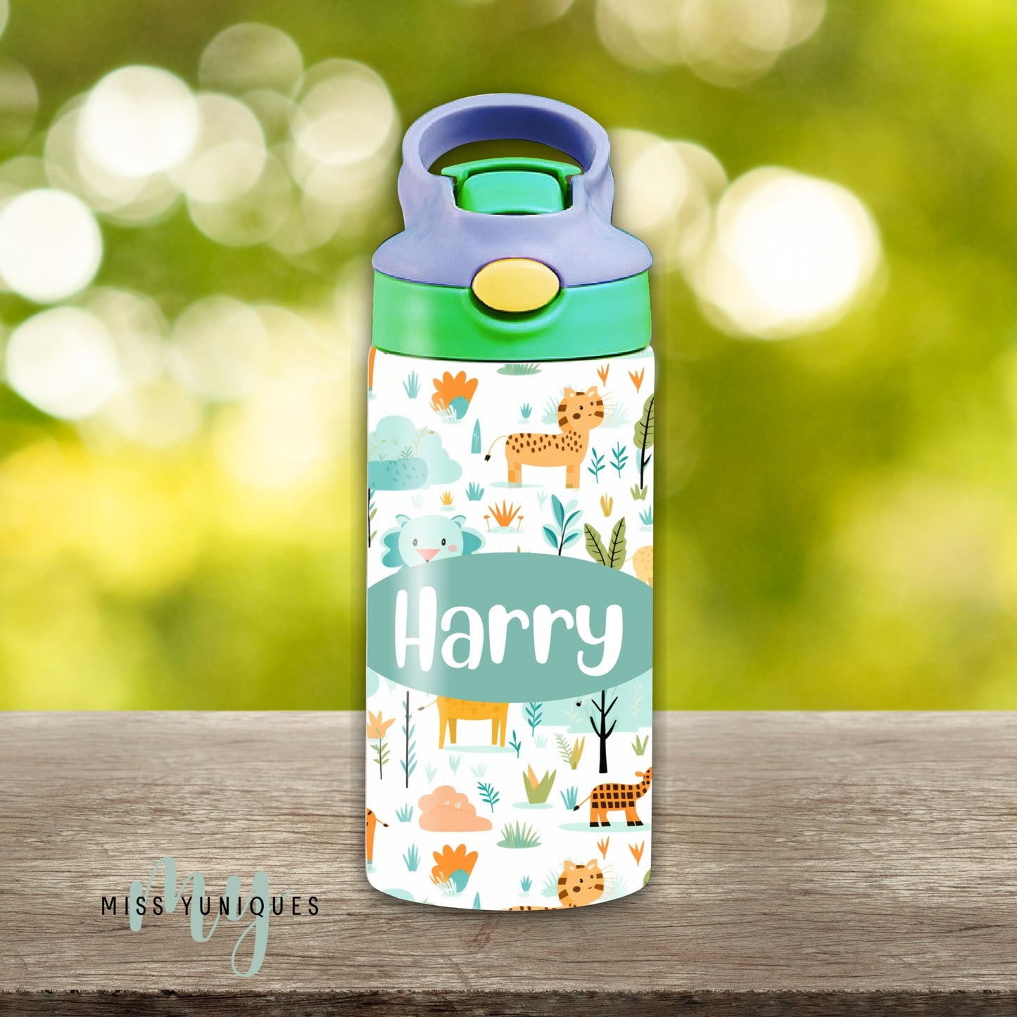 Personalised Dinosaurs Kids Drink Water Bottle