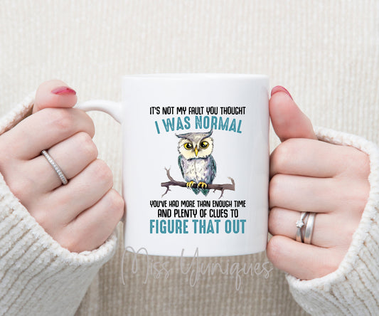Cute Owl Mugs, Owl Coffee Mugs, Ceramic Owl Mugs. Funny Mug Quotes