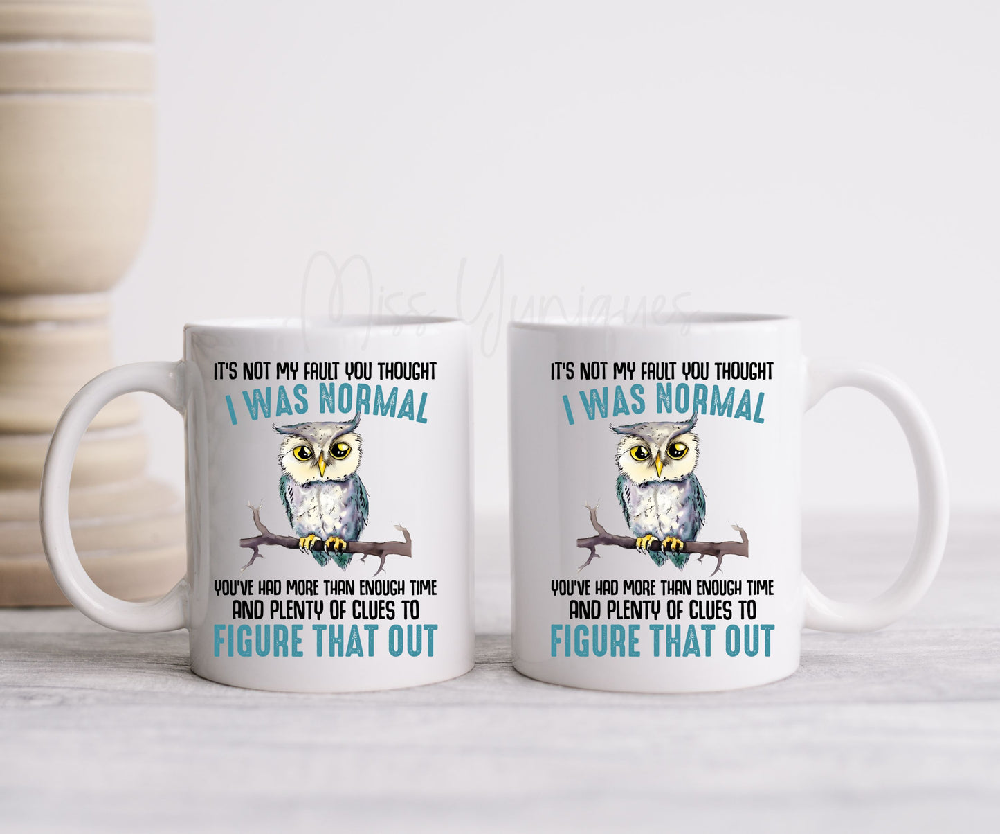 Cute Owl Mugs, Owl Coffee Mugs, Ceramic Owl Mugs. Funny Mug Quotes