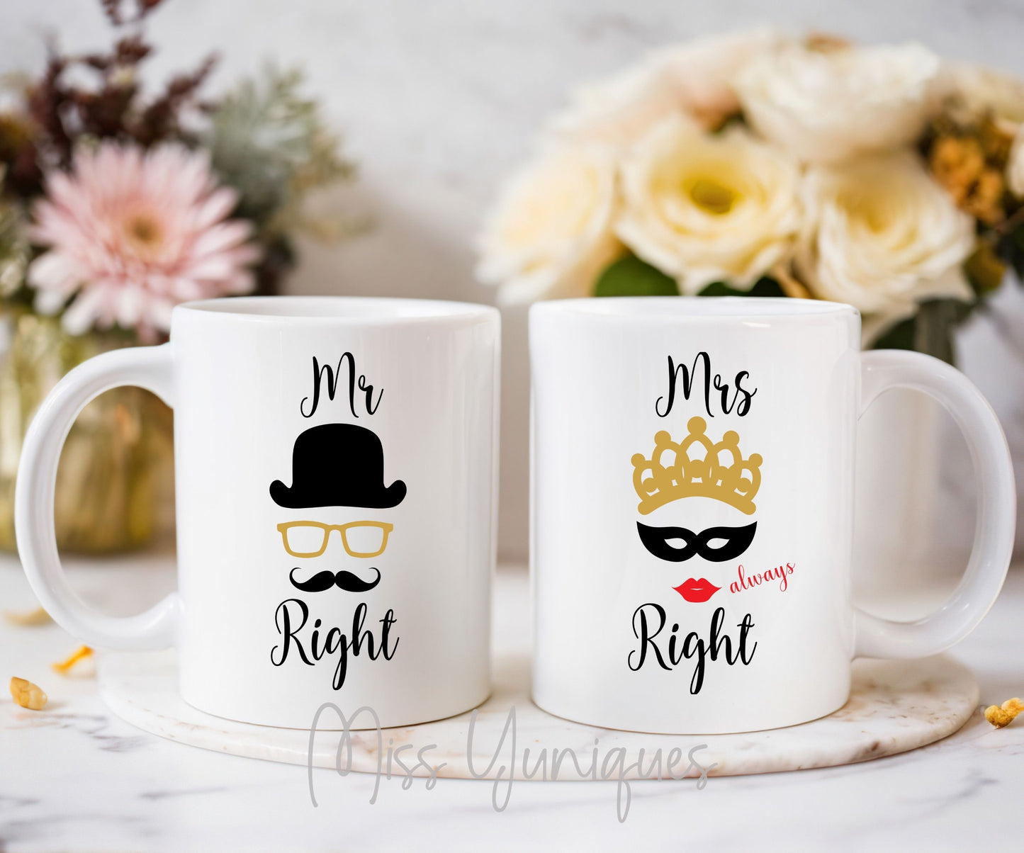 Couple Mug Set, Hubby Wifey Mug Set, Mr & Mrs Mug Set, Married Couple Mug Set, Cute Couple Mug Set, Valentine Mug Set.