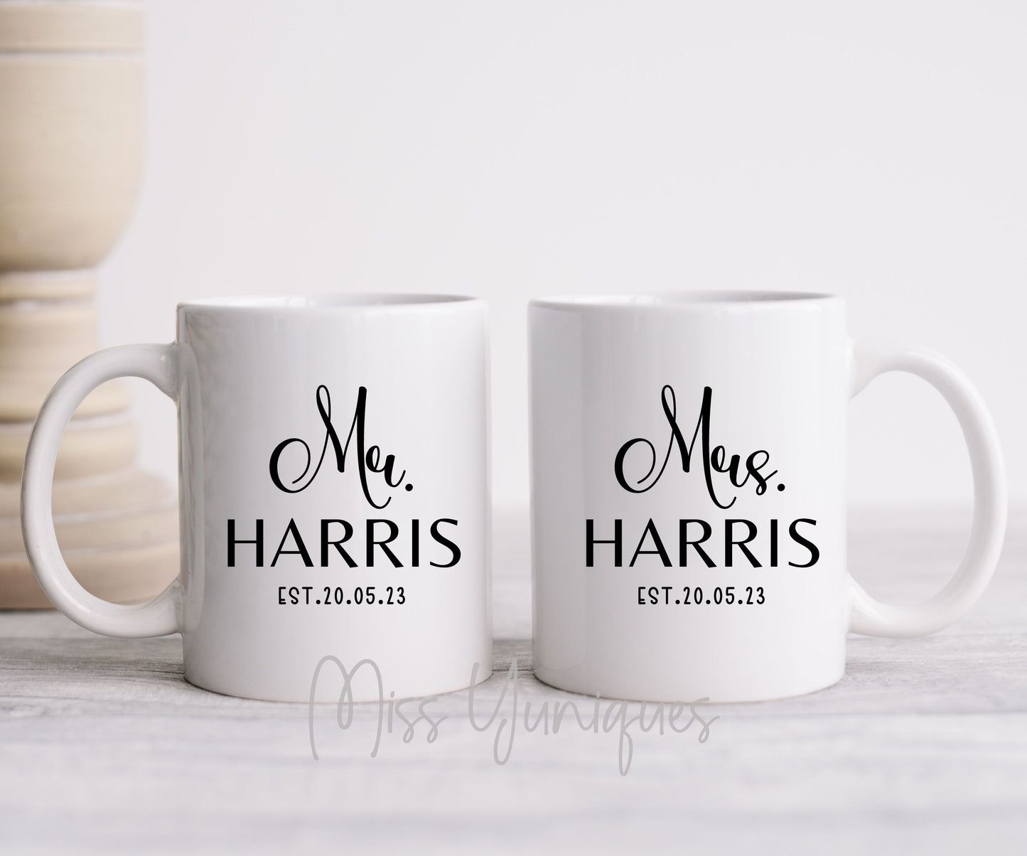 Couple Mug Set, Hubby Wifey Mug Set, Mr & Mrs Mug Set, Married Couple Mug Set, Cute Couple Mug Set, Valentine Mug Set.