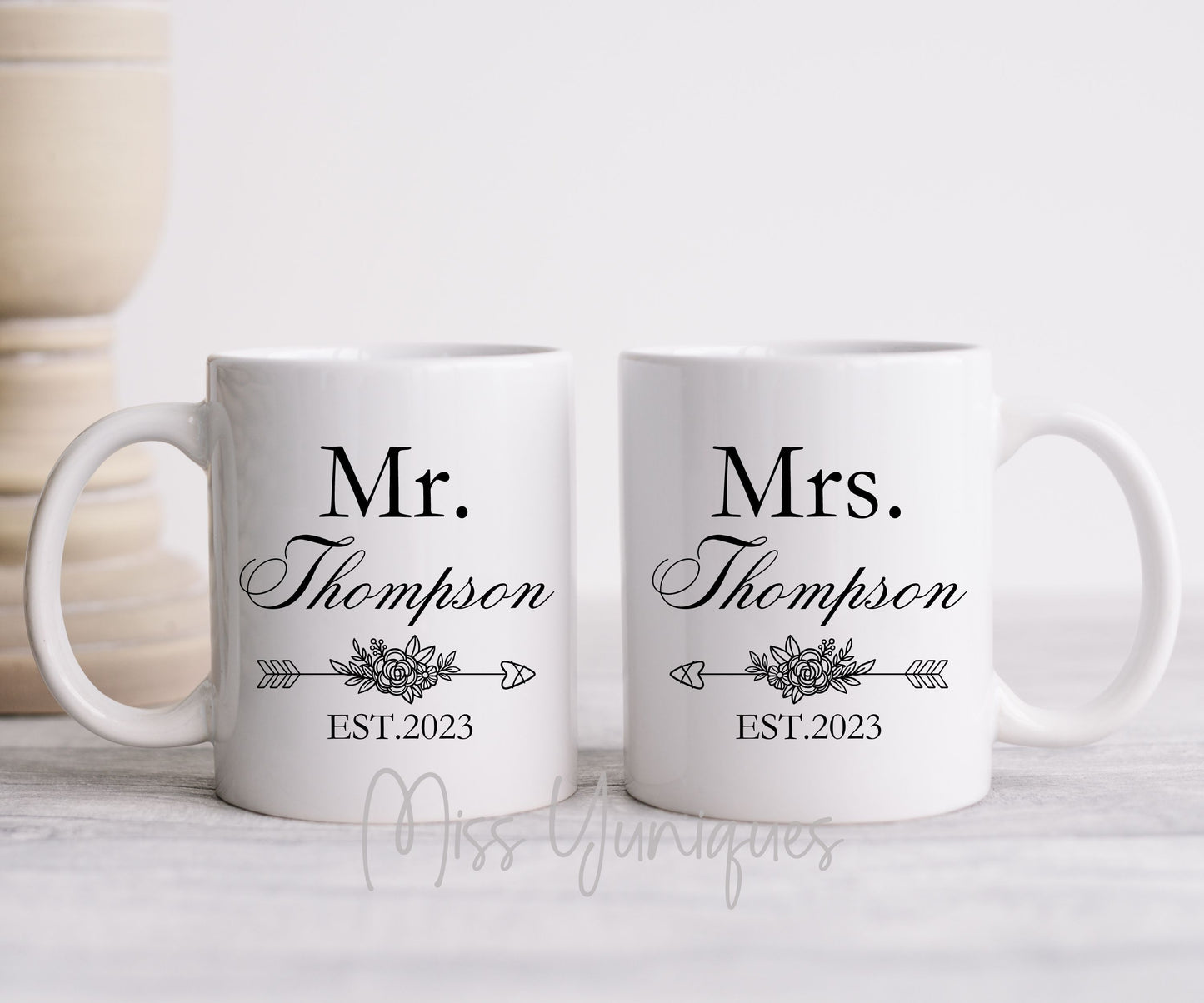 Couple Mug Set, Hubby Wifey Mug Set, Mr & Mrs Mug Set, Married Couple Mug Set, Cute Couple Mug Set, Valentine Mug Set.