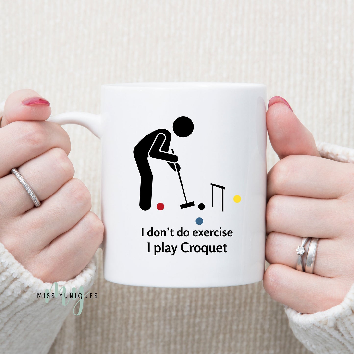 I Play Croquet Mug