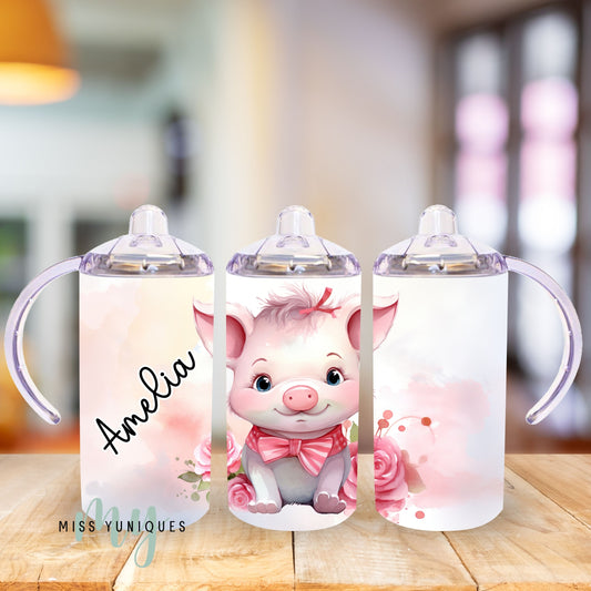 Pink Piglet Sippy Cup