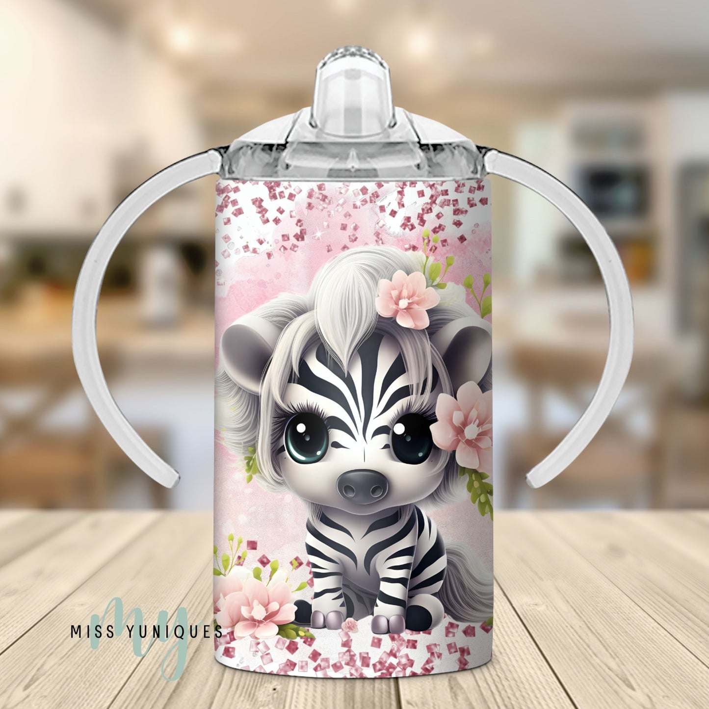 Cute Baby Zebra Sippy Cup