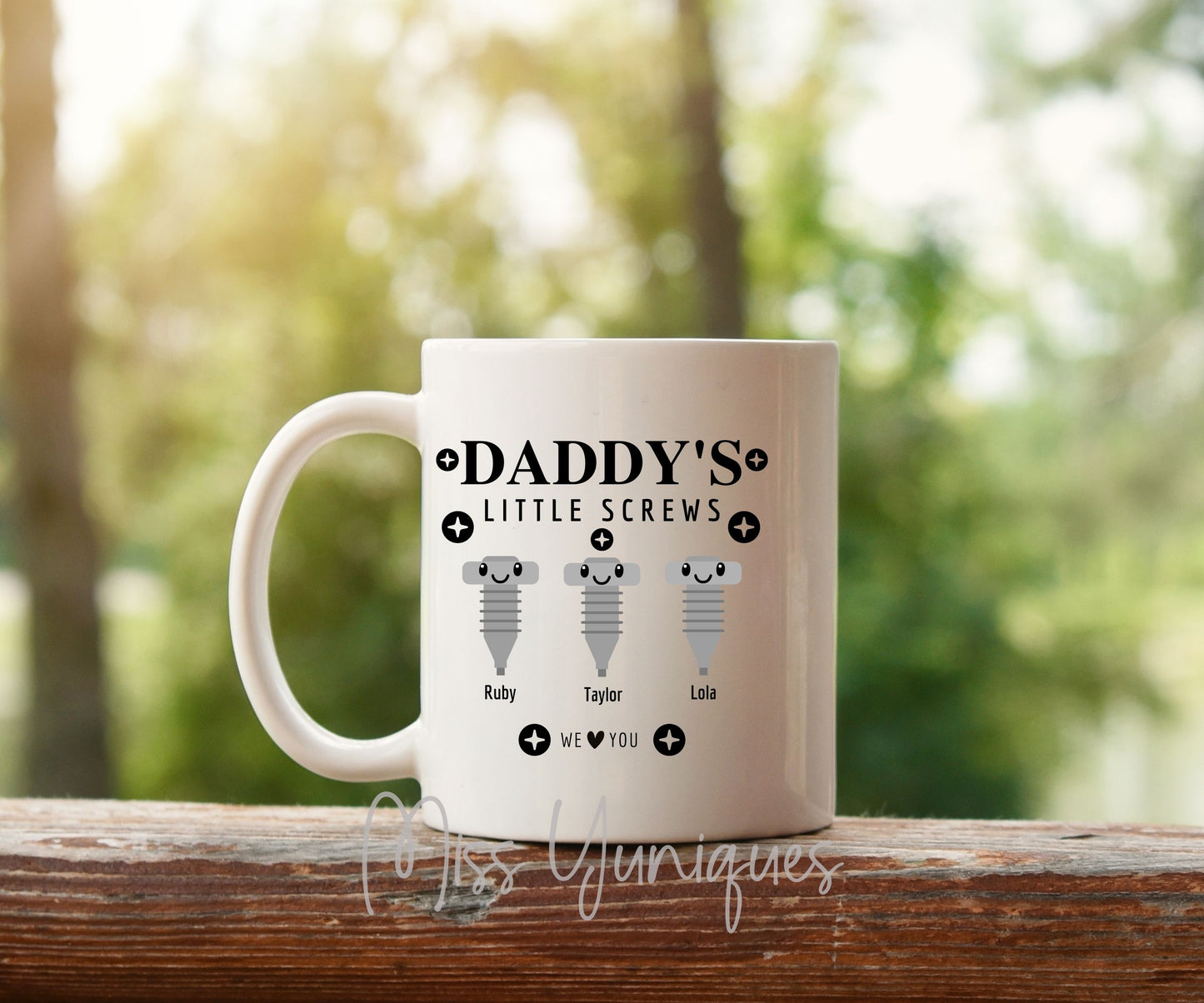 Father's Day Mug. Daddy Little Screws Mug