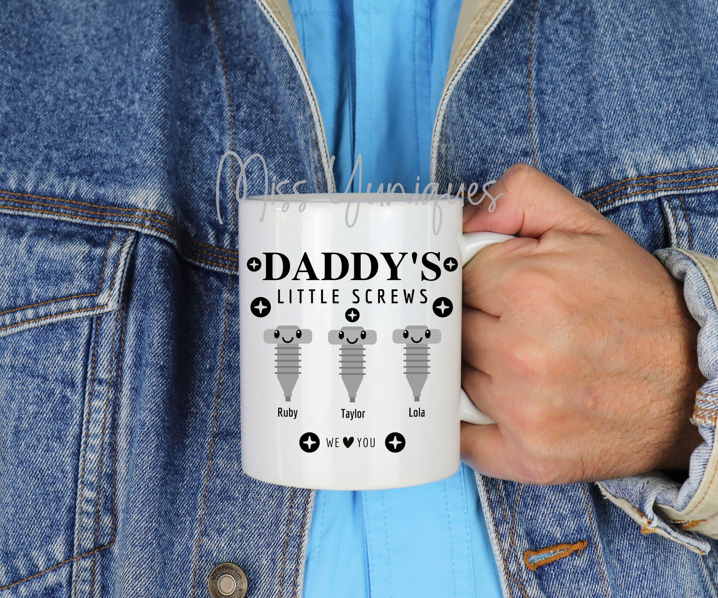 Father's Day Mug. Daddy Little Screws Mug