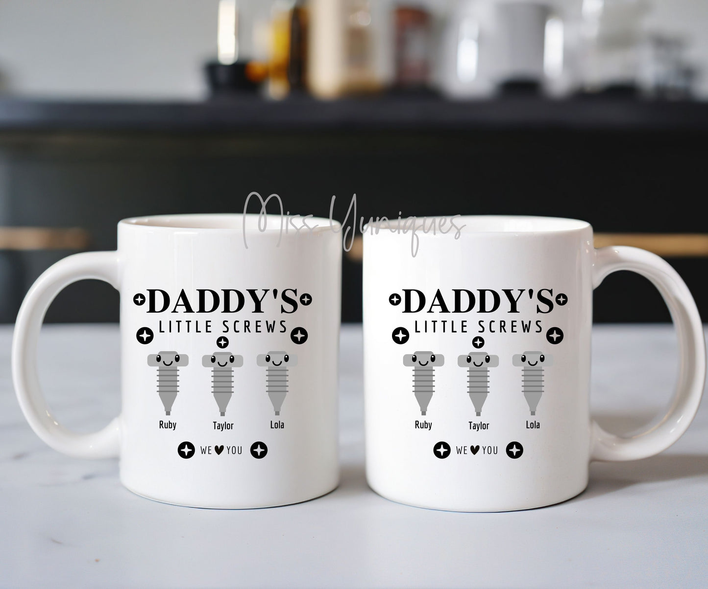 Father's Day Mug. Daddy Little Screws Mug