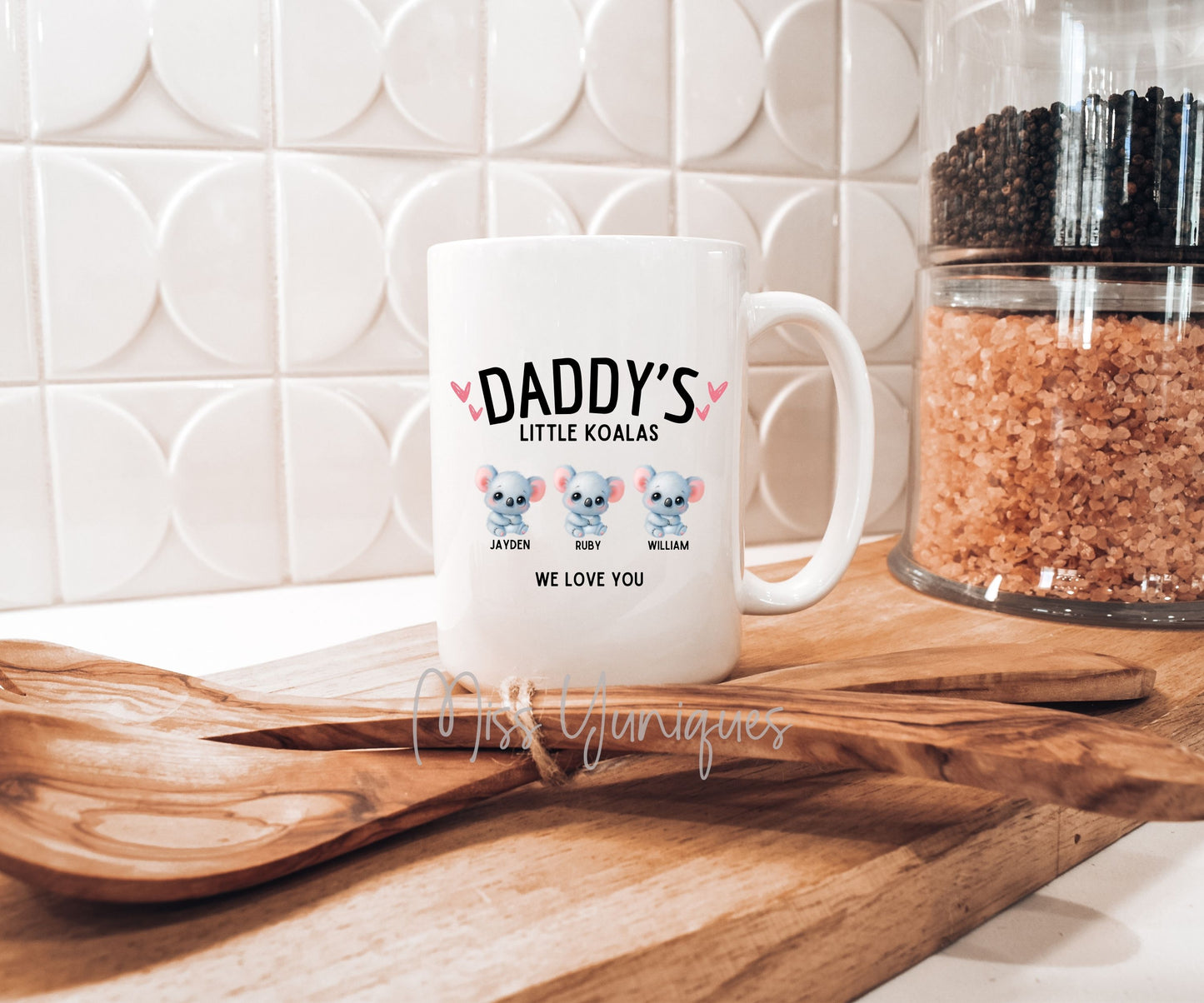 Father's Day Mug, Daddy's Little Koalas Mug, Australian Mugs, Koalas Mugs.