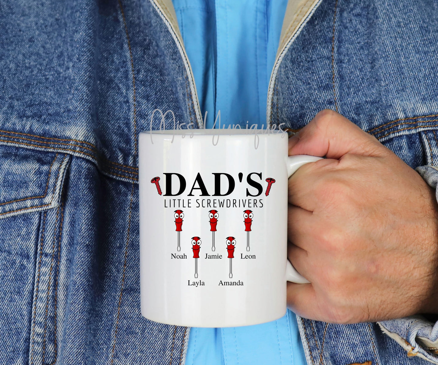 Father's Day Mug. Dad's Little Screwdrivers