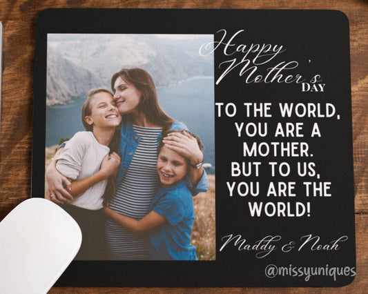 Personalised Mother's Day Gift Family Mousepad