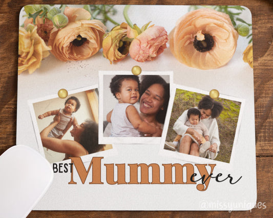 Personalised Mother's Day Gift Flower Mousepad