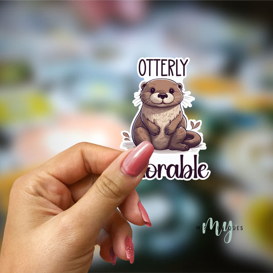 Otterly Adorable Sticker