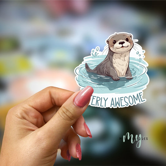 Otterly Awesome Sticker