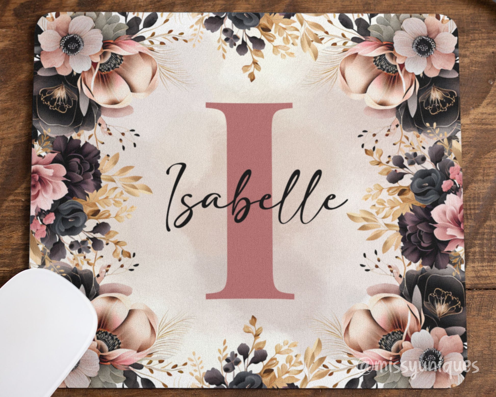 Personalised Gift Flower Mousepad