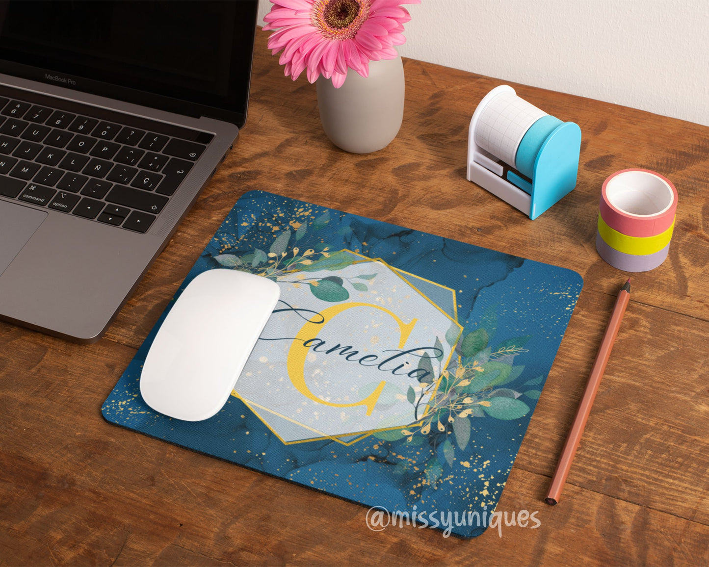 Personalised Gift Blue mousepad