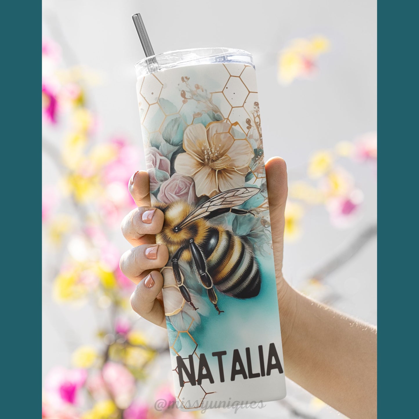 Personalised Bees Tumbler