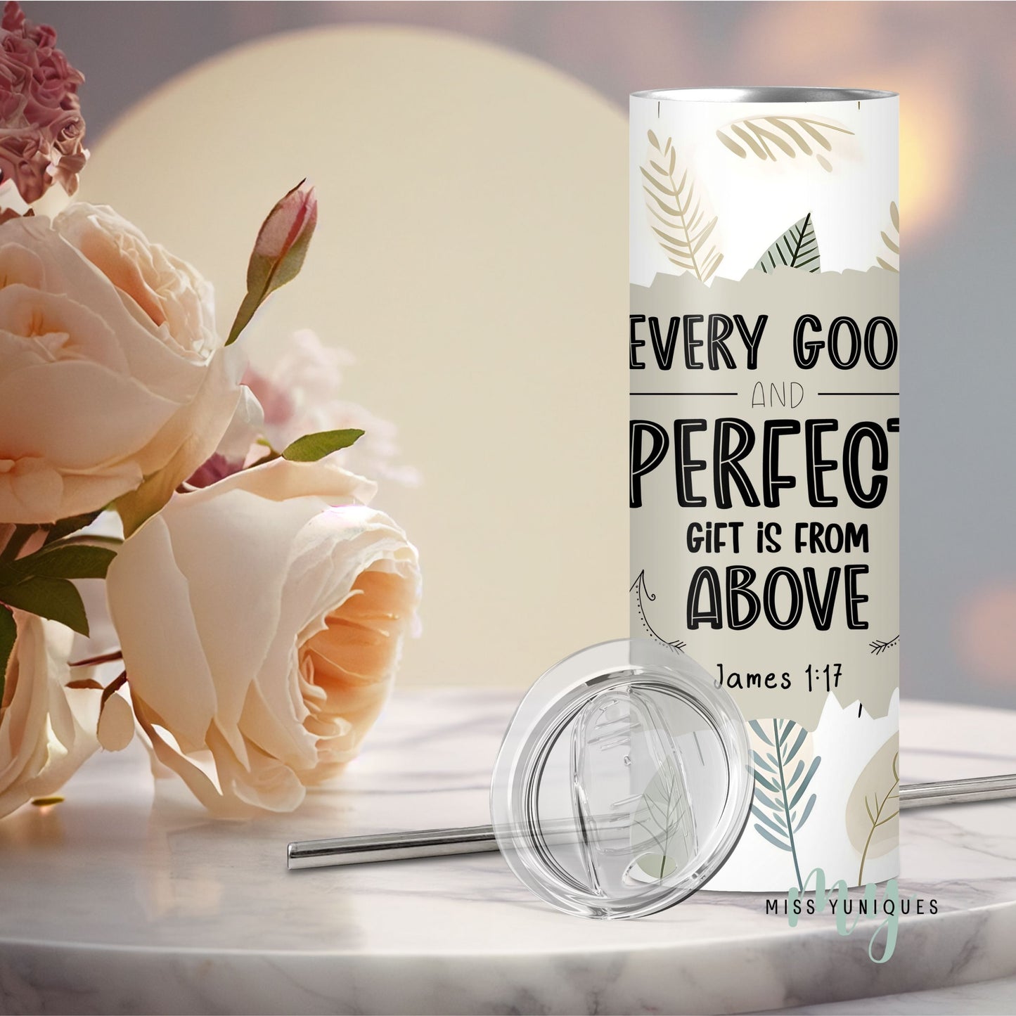 Christian Bible Verse Tumbler.