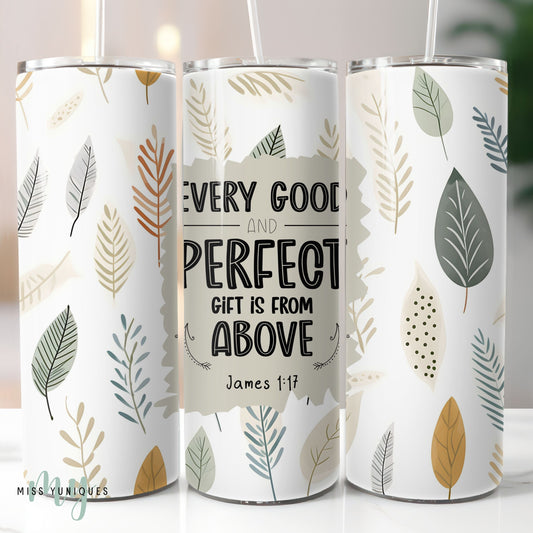 Christian Bible Verse Tumbler.