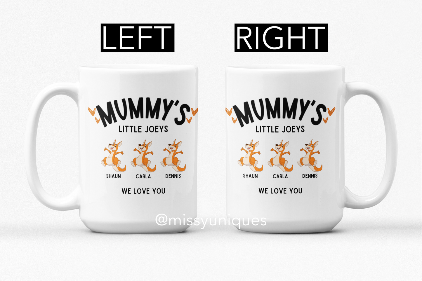 Mummy Little Joeys White Ceramic Mug Gift