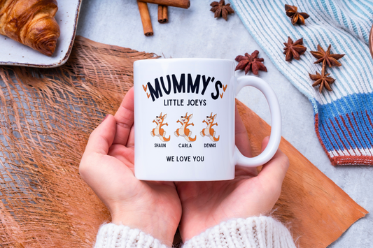 Mummy Little Joeys White Ceramic Mug Gift