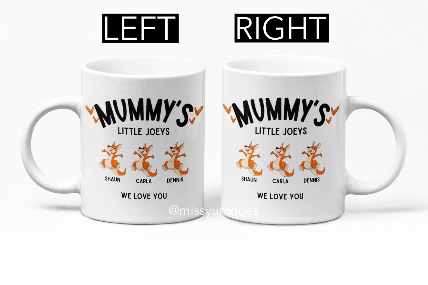 Mummy Little Joeys White Ceramic Mug Gift