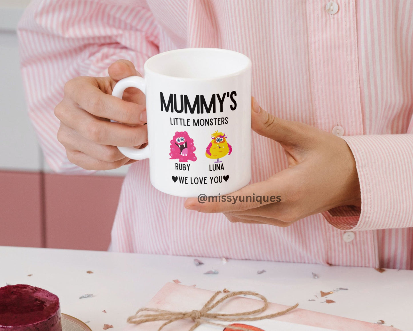 Mummy's  Little Monsters Mother's Day Personalised Mug.  Mommy Birthday Gift. Christmas Gift. Mama Mommy Mummy Mom Mum Custom Gifts